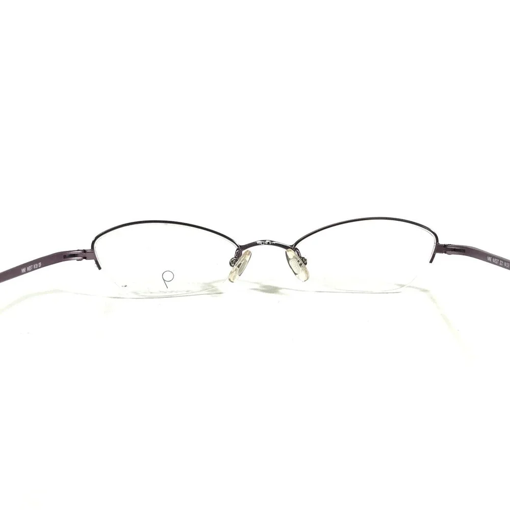 Nine West Petite Eyeglasses Frames 321 W39 Purple Cat Eye Half Rim 49-19-135